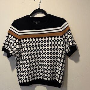 Adrianna Papell Short Sleeve Sweater